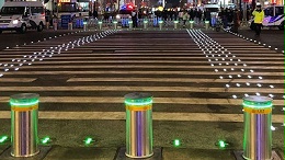 城市商业街区安防建设方案，升降柱实现美观与安全双向兼顾