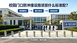 校园门口的防冲撞升降柱，到底该按什么标准配？